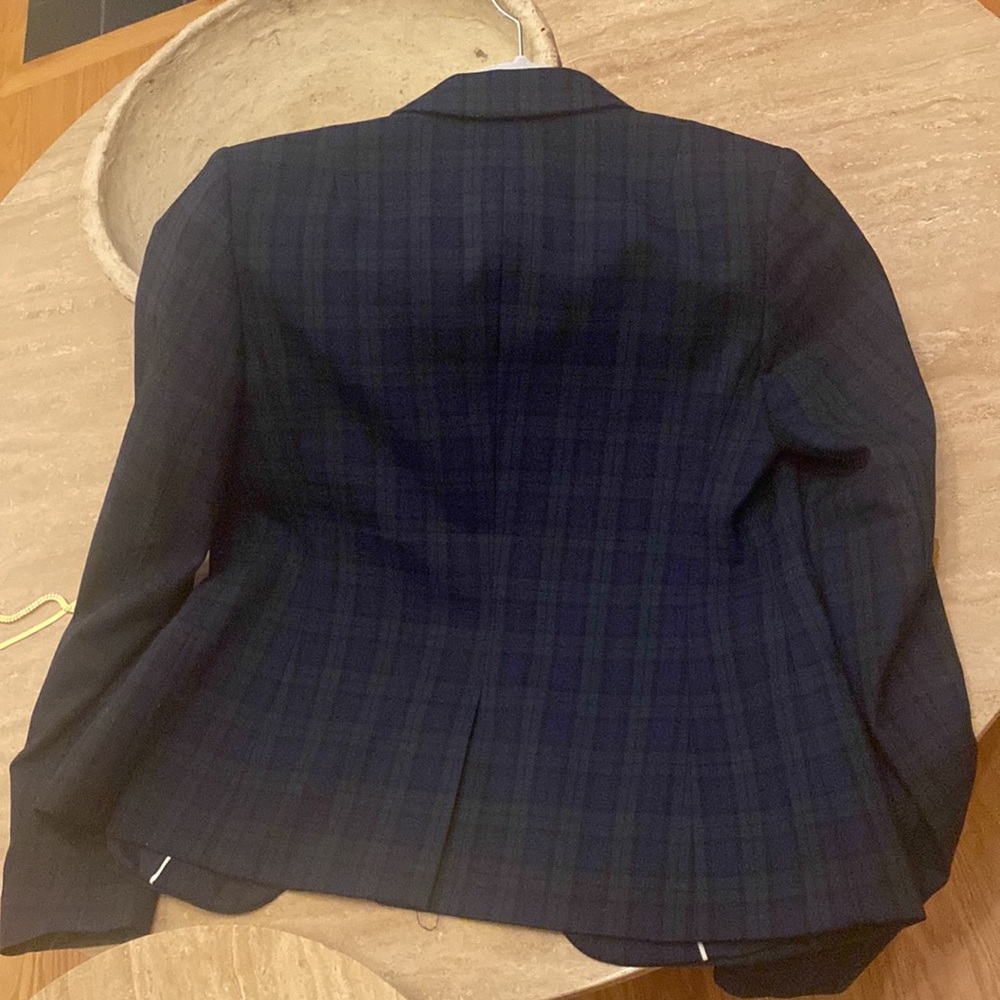 Banana Republic Wool Plaid Blazer